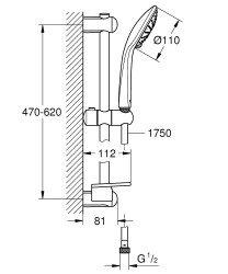 Grohe Euphoria 110 Duo Sürgülü Duş Seti 2 Akışlı - 27230001 - 2