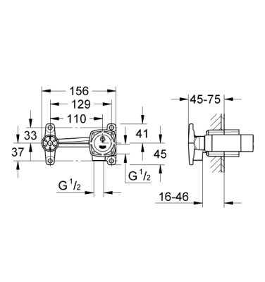 Grohe Grandera Ankastre İç Gövde - 23319000 - 2