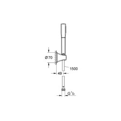 Grohe Grandera Stick Duş Seti - 27993000 - 2