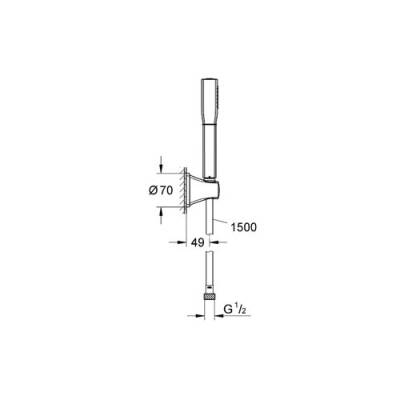 Grohe Grandera Stick Duş Seti - 27993000 - 2