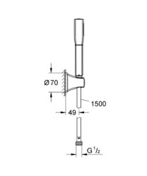 Grohe Grandera Stick Duş Seti - 27993LG0 - 2