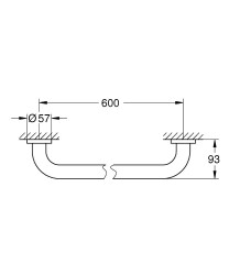 Grohe Essentials Banyo Tutamağı - 40794001 - 2