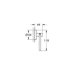 Grohe Essentials Tuvalet Kağıtlığı - 40689A01 - 2