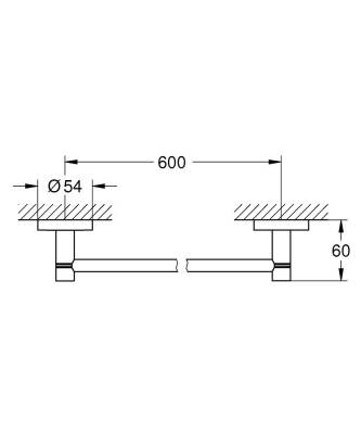 Grohe Essentials Havluluk - 40366001 - 2