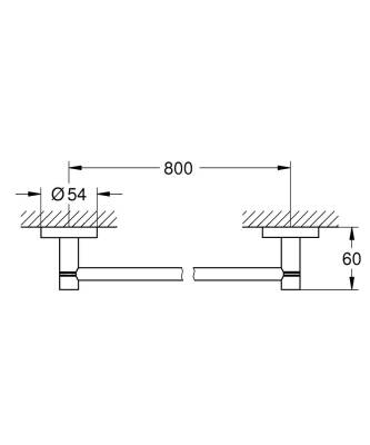 Grohe Essentials Havluluk - 40386001 - 2