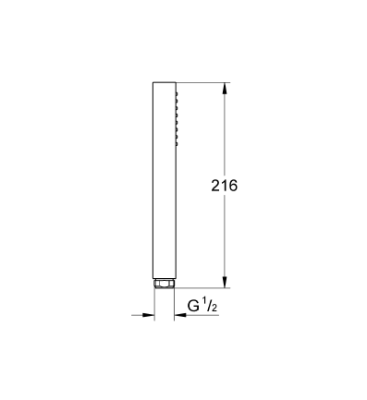 Grohe Euphoria Cube Stick El Duşu 1 Akışlı - 27699000 - 2