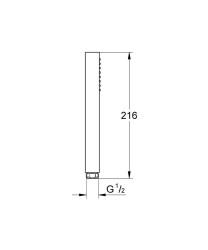 Grohe Euphoria Cube Stick El Duşu 1 Akışlı - 27698000 - 2