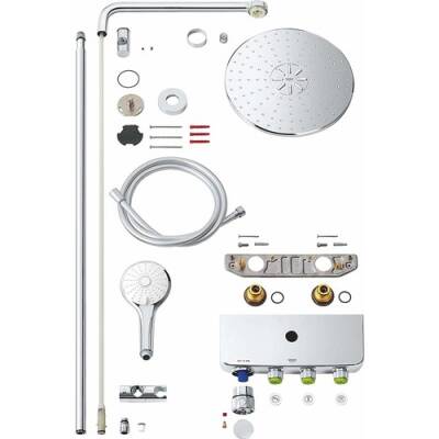 Grohe Euphoria Smartcontrol 310 Duo Duş Sistemi Duvara Monte Termostatik Bataryalı Duş Sistemi - 26507000 - 2