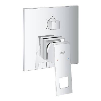 Grohe Eurocube Tek Kumandalı 3 Yönlü Banyo Bataryası - 24094000 - 1