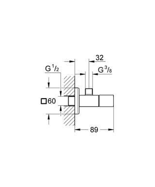 Grohe Eurocube Ara Musluk 1/2