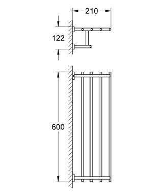 Grohe Essentials Cube Banyo Havluluğu - 40512001 - 2