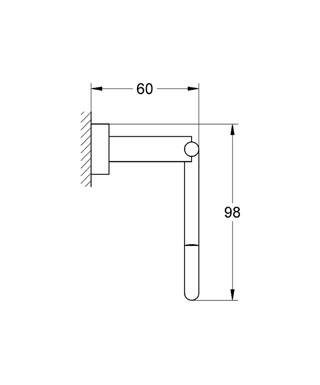 Grohe Essentials Cube Tuvalet Kağıtlığı - 40507001 - 2