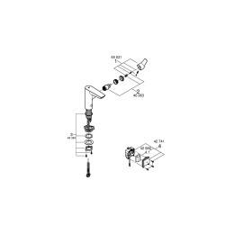 Grohe Eurosmart Tek Kumandalı Lavabo Bataryası M - Boyut - 23975003 - 2