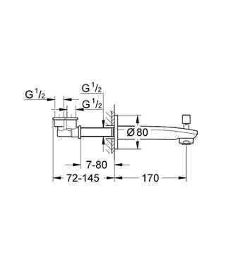 Grohe Eurostyle Cosmopolitan Çıkış Ucu - 13277002 - 2