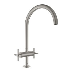 Grohe Eviye Bataryası Döner Borulu Atrio SuperSteel - 30362DC0 - 3