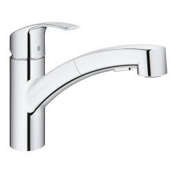 Grohe Eviye Bataryası Spiralli 2 Fonk. Eurosmart Krom - 30305000 - 1