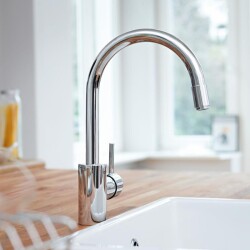 Grohe Concetto Tek Kumandalı Eviye Bataryası - 32663003 - 2