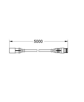 GROHE F-digital Deluxe Isı Sensörü İçin Uzatma Kablosu, 10 m - 47877000 - 2