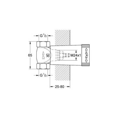 Grohe Ankastre Stop Valf İçin İç Gövde - 29811000 - 2