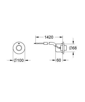 Grohe Pnömatik Kumanda - 37060000 - 2