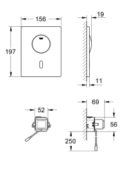 Grohe Tectron Skate Fotoselli Kumanda Paneli - 37419000 - 2