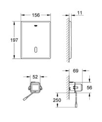 Grohe Tectron Skate Fotoselli Kumanda Paneli - 38698SD1 - 1