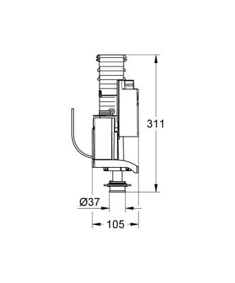 Grohe Çift Yıkamalı Boşaltma Valfi Av1 - 42320000 - 2