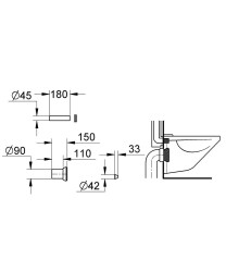 Grohe Klozet Giriş Ve Çıkış Bağlantı Seti - 37311K00 - 1