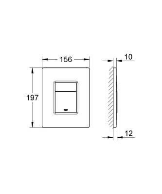 Grohe Skate Cosmopolitan Kumanda Paneli - 38732GL0 - 2