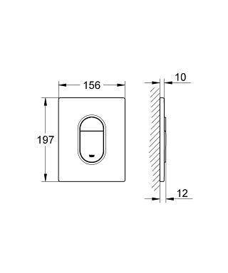 Grohe Arena Cosmopolitan Kumanda Paneli - 38844SH0 - 2