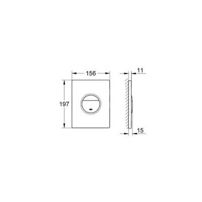 Grohe Nova Cosmopolitan Kumanda Paneli Krom/Baskılı - 38847XG0 - 2