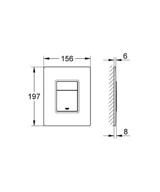 Grohe Skate Cosmopolitan Kumanda Paneli - 38845LS0 - 2