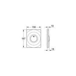 Grohe Surf Kumanda Paneli - 37063000 - 2