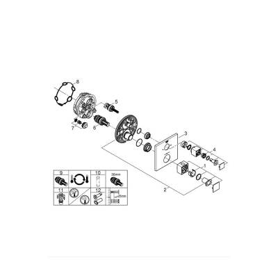 Grohe Grohtherm Cube - 24154AL0 - 2