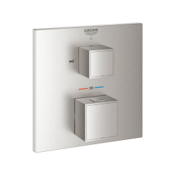 Grohe Grohtherm Cube Çift Yönlü Ankastre Termostatik Banyo Bataryası - 24155DC0 