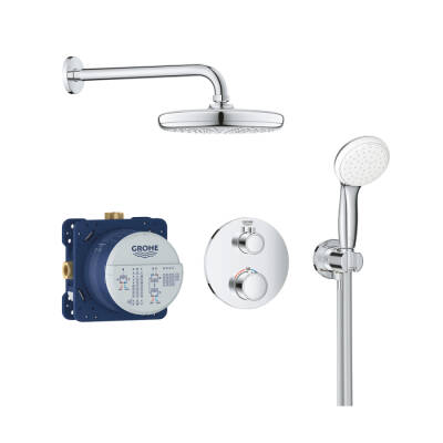 Grohe Grohtherm Duş Seti, Tempesta 210 Tepe Duşu İle - 34727000 - 1