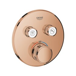 Grohe Grohtherm Smartcontrol Çift Valfli Akış Kontrollü, Ankastre Termostatik Duş Bataryası - 29119DA0 