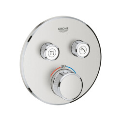 Grohe Grohtherm Smartcontrol Çift Valfli Akış Kontrollü, Ankastre Termostatik Duş Bataryası - 29119DC0 