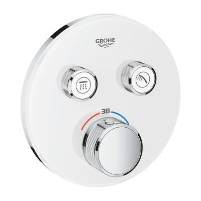 Grohe Grohtherm Smartcontrol Çift Valfli Akış Kontrollü, Ankastre Termostatik Duş Bataryası - 29151LS0 - 1