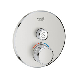 Grohe Grohtherm Smartcontrol Tek Valfli Akış Kontrollü, Ankastre Termostatik Duş Bataryası - 29118DC0 