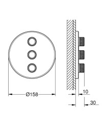 Grohe Grohtherm Smartcontrol Üç Valfli Akış Kontrollü Kumanda - 29122000 - 2