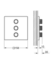 Grohe Grohtherm Smartcontrol Üç Valfli Akış Kontrollü Kumanda - 29127000 - 2