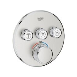 Grohe Grohtherm Smartcontrol Üç Valfli Akış Kontrollü, Ankastre Termostatik Duş Bataryası - 29121DC0 