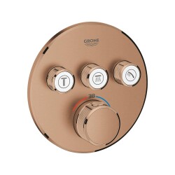 Grohe Grohtherm Smartcontrol Üç Valfli Akış Kontrollü, Ankastre Termostatik Duş Bataryası - 29121DL0 