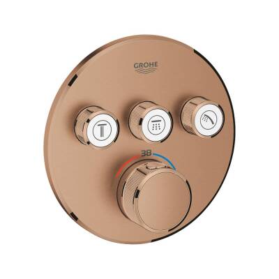 Grohe Grohtherm Smartcontrol Üç Valfli Akış Kontrollü, Ankastre Termostatik Duş Bataryası - 29121DL0 - 1