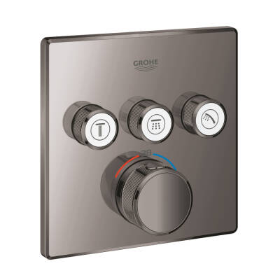 Grohe Grohtherm Smartcontrol Üç Valfli Akış Kontrollü, Ankastre Termostatik Duş Bataryası - 29126A00 - 1