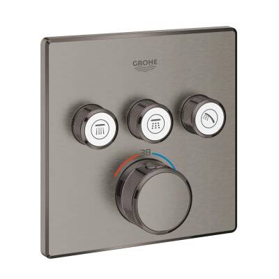 Grohe Grohtherm Smartcontrol Üç Valfli Akış Kontrollü, Ankastre Termostatik Duş Bataryası - 29126AL0 - 1