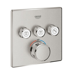 Grohe Grohtherm Smartcontrol Üç Valfli Akış Kontrollü, Ankastre Termostatik Duş Bataryası - 29126DC0 