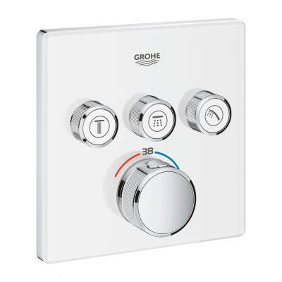 Grohe Grohtherm Smartcontrol Üç Valfli Akış Kontrollü, Ankastre Termostatik Duş Bataryası - 29157LS0 - 1