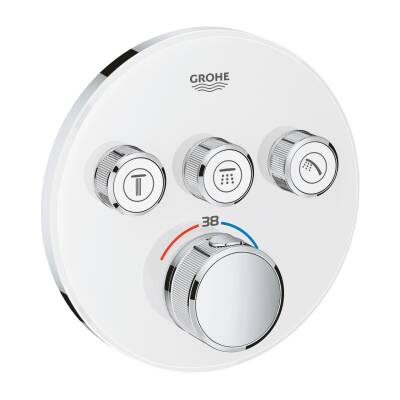 Grohe Grohtherm Smartcontrol Üç Valfli Akış Kontrollü, Ankastre Termostatik Duş Bataryası - 29904LS0 - 1